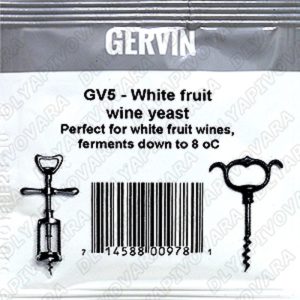Дрожжи винные Gervin GV5 White Fruit Wine 3